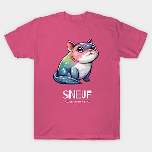 Funny outfit for lonely people, dog, cat, gift "SNEUF" T-Shirt